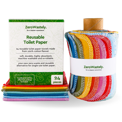 Reusable Toilet Paper (Rainbow Edition)