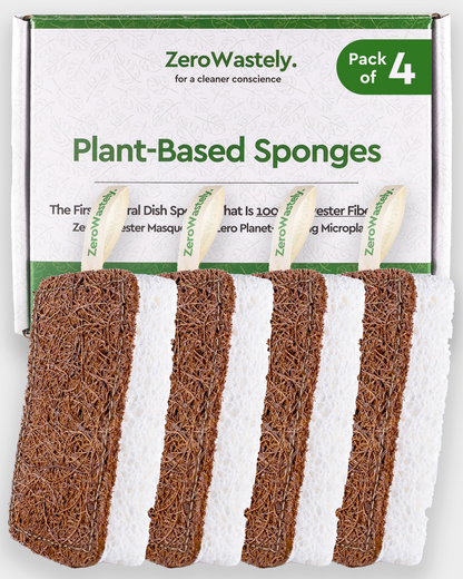 Pack of 4 Plant-Based Sponges