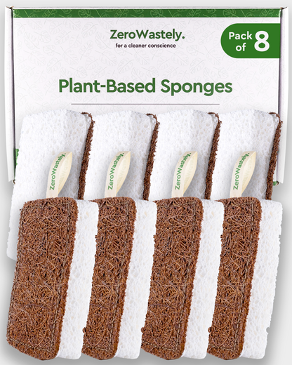 Pack of 8 Plant-Based Sponges